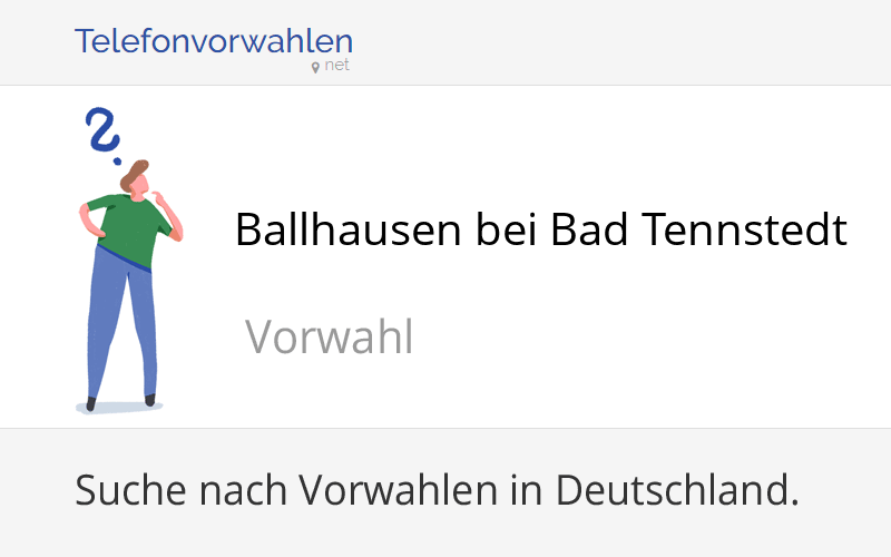 Stadtplan Ballhausen bei Bad Tennstedt online: Karte von Ballhausen bei